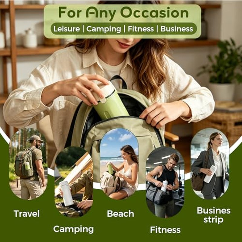 4-in-1 Travel Dispenser Bottle - Leakproof Portable Containers (2 Pack)