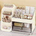 Large Capacity Makeup Organizer with Brush Holder for Vanity & Bathroom