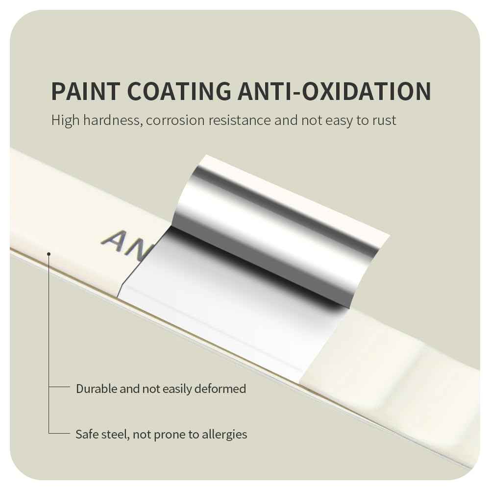 ANNAFRIS Lash Tweezers for Eyelash Extensions,Precision Fiber Tip for Volume Eyelash Extension,Lash Extension Tweezers for Easy Application and Removal (White, 1PC-08)