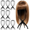 Tecbeauty 9 Pcs Wig Stand Holder Black Collapsible