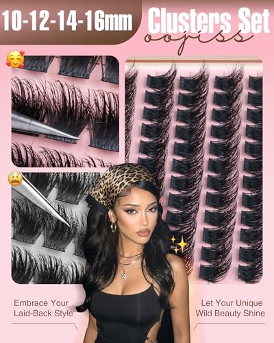 Wispy Lash Clusters 10-16mm CD Curl Fluffy Eyelash Extensions
