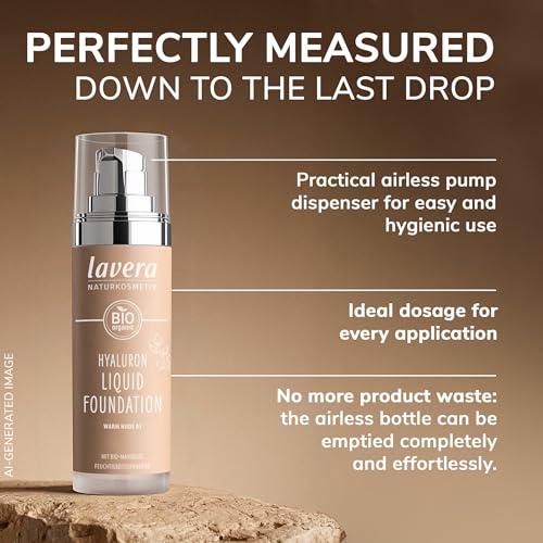 lavera Hyaluron Liquid Foundation Warm Nude 03