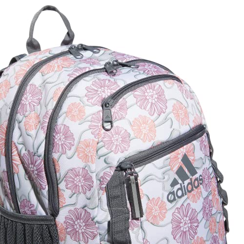 adidas Excel 6 Backpack, Seed Camo Floral White-Wonder Clay/Onix Grey, One Size