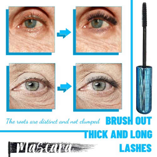 Mascara for Women 60+ | Waterproof, Hypoallergenic, Volumizing (2 Pack)