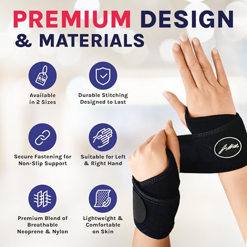 Dr. Arthritis Small Wrist Brace for Carpal Tunnel, Tendonitis & Arthritis Support