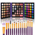 UCANBE 86 Color Eyeshadow Palette + 15pc Brush Set
