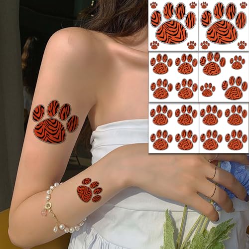 Tiger Paw Temporary Tattoos | Waterproof Body Art Stickers