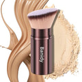 Retractable Kabuki Makeup Brush - Travel Foundation & Blush Brush