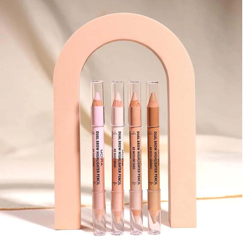 Moira Dual Brow Highlighter Pencil - Light Pink 001