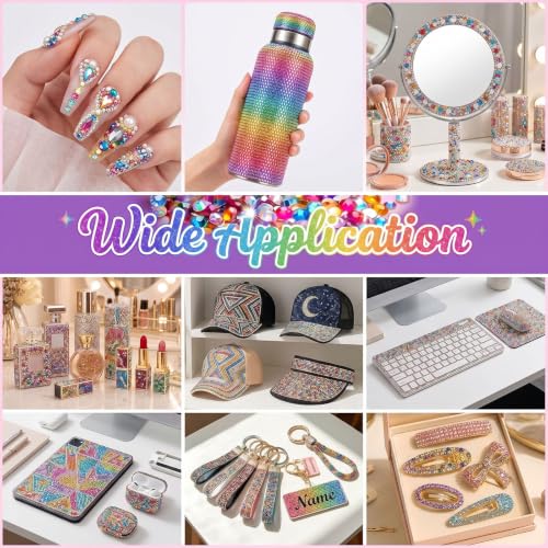 Bedazzler Kit with 40000 Rhinestones & Glue - 40 Colors