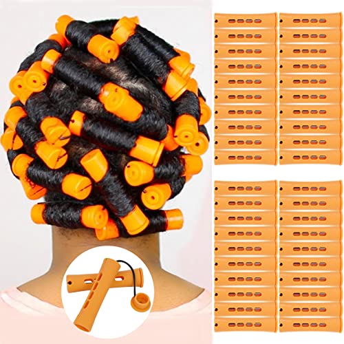 40pcs Cold Wave Perm Rods Set with Comb for Natural Hair