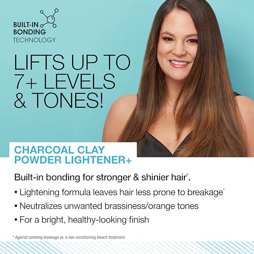 ULTRA BOND Charcoal Clay Powder Lightener with Built-in Bonding | Strengthens & Protects for Stronger & Shinier Hair | Lightens & Tones In One-Step | 1 Oz