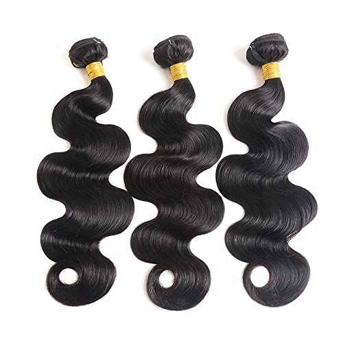 Aspumod 12A Human Hair Bundles Body Wave 3 Bundles Human Hair 16 18 20Inch Unprocessed Brazilian Virgin Hair Bundles Quick Weave Hair Extension