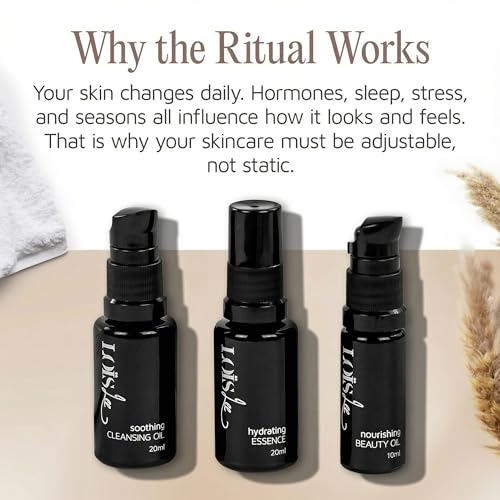 Lo?s Lee Try-Out Kit ? European Netherlands Skincare Discovery Set ? Mini Oil Cleanser, Hydration Essence & Beauty Oil ? No Creams, No Chemicals, Daily Ritual for Glowing Skin