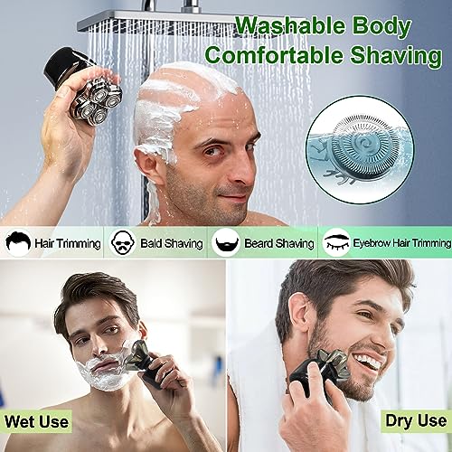 12 Pack Shaver Head Replacement Blade compatible with Sku*l Shaver Pitbull Gold PRO Shaver Replacement Blade 4 Head