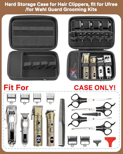 Hard Travel Case for Hair Clippers & Grooming Kits