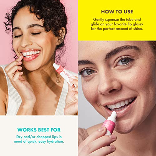 Kopari Coconut Lip Glossy | Nude Tint Birthday Suit | Vegan Hydrating Moisturizing Lip Oil Vitamin E Shea Butter Long Wear High Shine Non Sticky | Clean Plant Based Non Toxic Balm Paraben Free