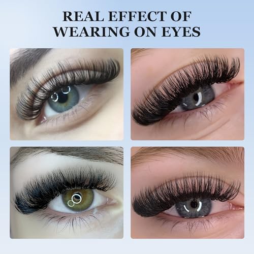 Easy Fan Lash Extensions 0.07D Curl 8-15mm Mix Brown