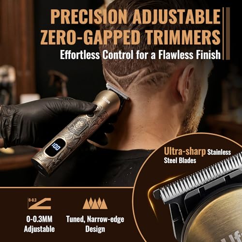 Ufree 3-in-1 Hair Clipper & Beard Trimmer Kit with T-Blade