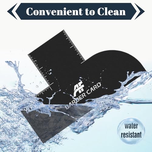 Barber Hairline Guide Card with Measurement - Reusable Stencil