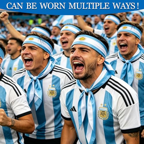 Argentina Flag Headscarf with Sun of May | Lightweight Sports Headwrap