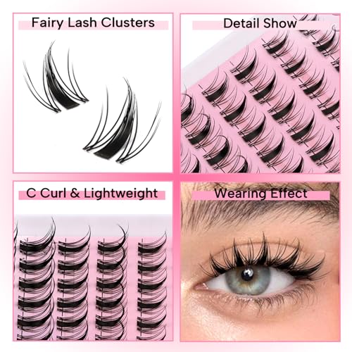 Manga Lash Clusters C Curl 10-16mm Spiky Eyelash Extensions