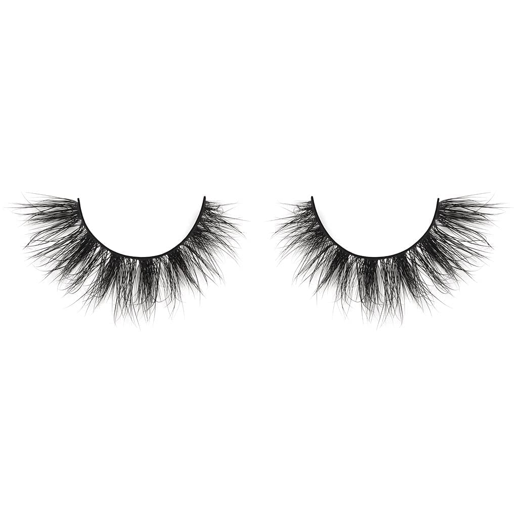 Lilly Lashes Rome 3D Mink Lashes - Mink Eyelashes, The Original Lilly Lash, Wispy Lashes Natural Look, Reusable Eyelashes up to 25x, Fluffy Eyelashes, Strip Lashes - Lash Glue not Included