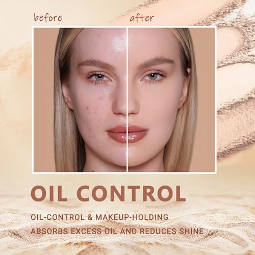 NaissiYa Natural Beige Oil Control Matte Face Powder 10g Flawless Setting