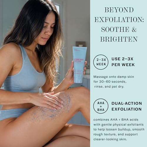 Exfoliating Body Scrub for Ingrown Hairs & KP Bumps - AHA+BHA