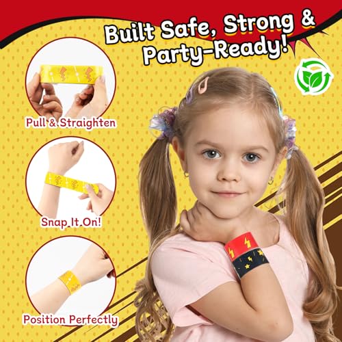 Cartoon Slap Wristbands 24 Pack - Party Favors & Classroom Prizes