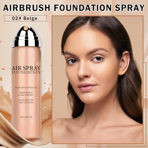Airbrush Foundation Makeup - Full Coverage Flawless Base