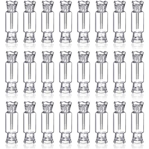 24Pcs 8ml Portable Lip Gloss Tubes, Empty Refillable Lip Balm Containers