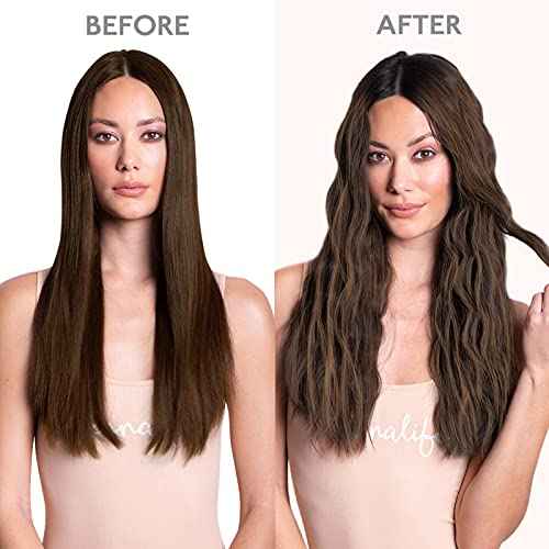 WENNALIFE Wire Hair Extensions (Increase 50% Lifespan) Real Human Hair 14 inch 75g Balayage Dark Brown to Chestnut Remy Invisible Transparent Fish Line