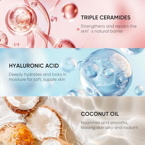 Rose Elixir Body Wash for Women, Moisturizing Essence Shower Gel with Triple Rose Formula, Hydrating Natural Cleanser, Gentle Foaming & Multi-Oil Nourishment, 7 oz