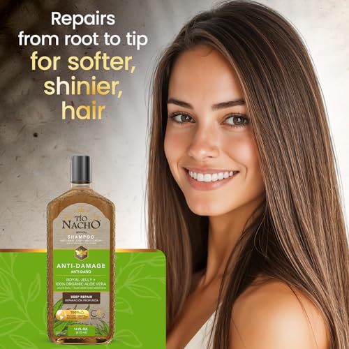 Tio Nacho Aloe Vera Shampoo with Royal Jelly & Keratin, 14 fl oz – Pack of 1