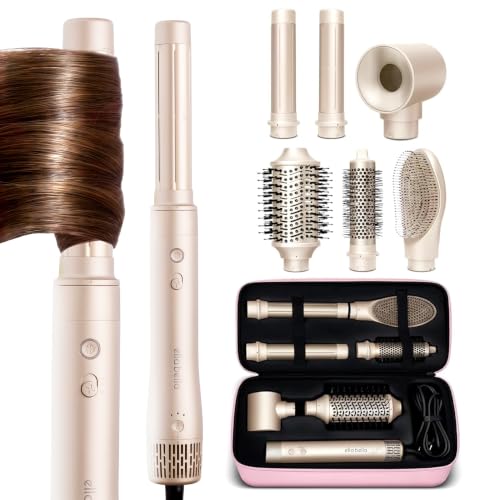 ELLA BELLA 6-in-1 Hot Air Styler – Hair Dryer & Straightener Set