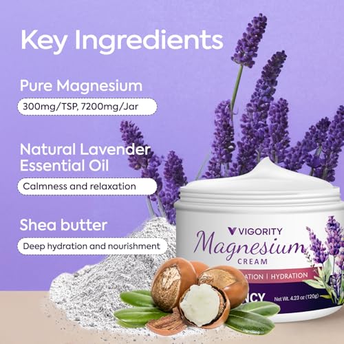 Vigority Relaxation & Skin Nourishment Duo- Magnesium Cream and Stretch Mark Prevention Cream