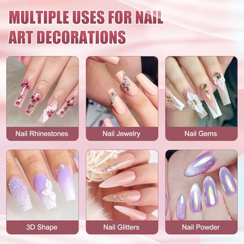 MEKK No Wipe Rhinestone Nail Glue 15g - Strong Adhesive for Gems & Charms