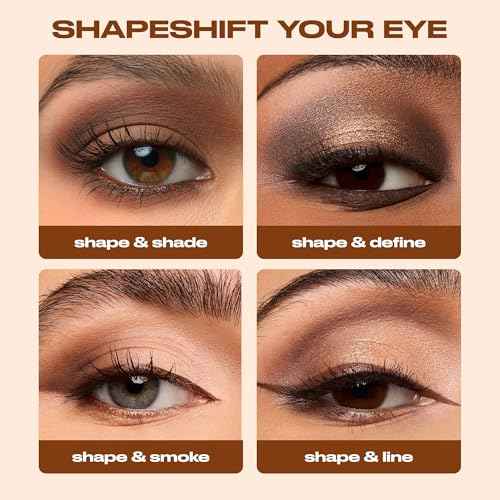 Urban Decay Naked Shaped Eyeshadow Palette - Multi-Use Neutral Eye & Face Palette, 14 Crease & Transfer-Resistant Shades, Up to 16HR Wear, Sculpting Creams, Defining Powders, Shimmer Highlighters