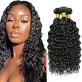 #1B Water Wave Human Hair Bundles 24 26 28 Inch