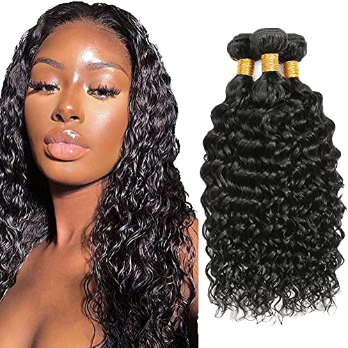 FuivJuix 1B Human Hair Water Wave Bundles - 20/22/24 Inch
