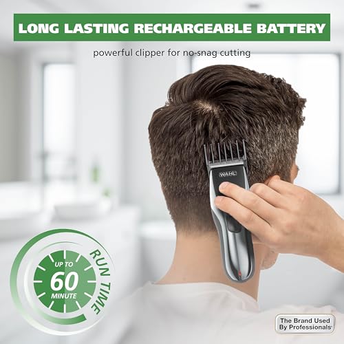 Wahl Clipper Rechargeable Cord/Cordless Haircutting & Trimming Kit for Heads, Longer Beards, & All Body Grooming - Model 79434