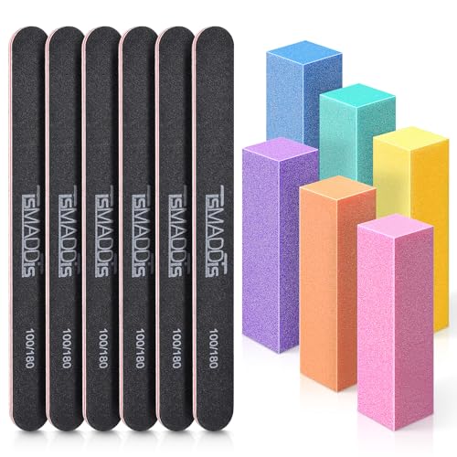 Professional Nail File Kit - 12PCS Double-Sided Emery Boards