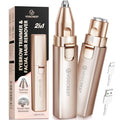 Rechargeable Facial Hair Remover & Eyebrow Trimmer for Women - 2 in 1 Electric Personal Grooming Tool