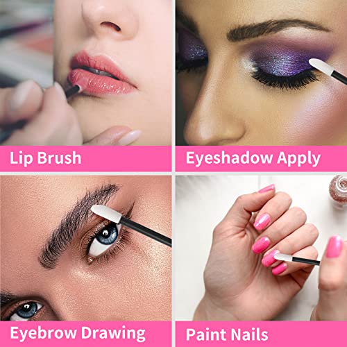Disposable Lip Gloss Applicators 200PCS - Hygienic Makeup Wand for Lipstick & Lip Gloss