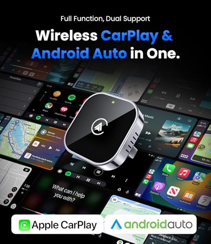 Teeran 2-in-1 Wireless CarPlay & Android Auto Adapter