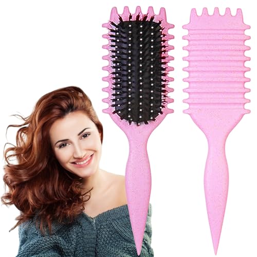 Curly Hair Brush with Soft Bristles | Reduce Pulling