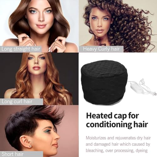 Electric Hair Steamer Cap - Deep Conditioning Heat Treatment