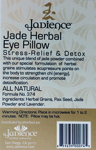 Lavender Eye Mask with Jade - Gold Cotton Blend