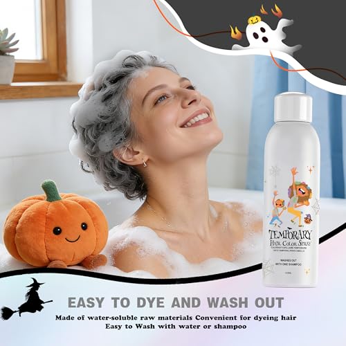 Black Temporary Hair Color Spray, Washable 150ml